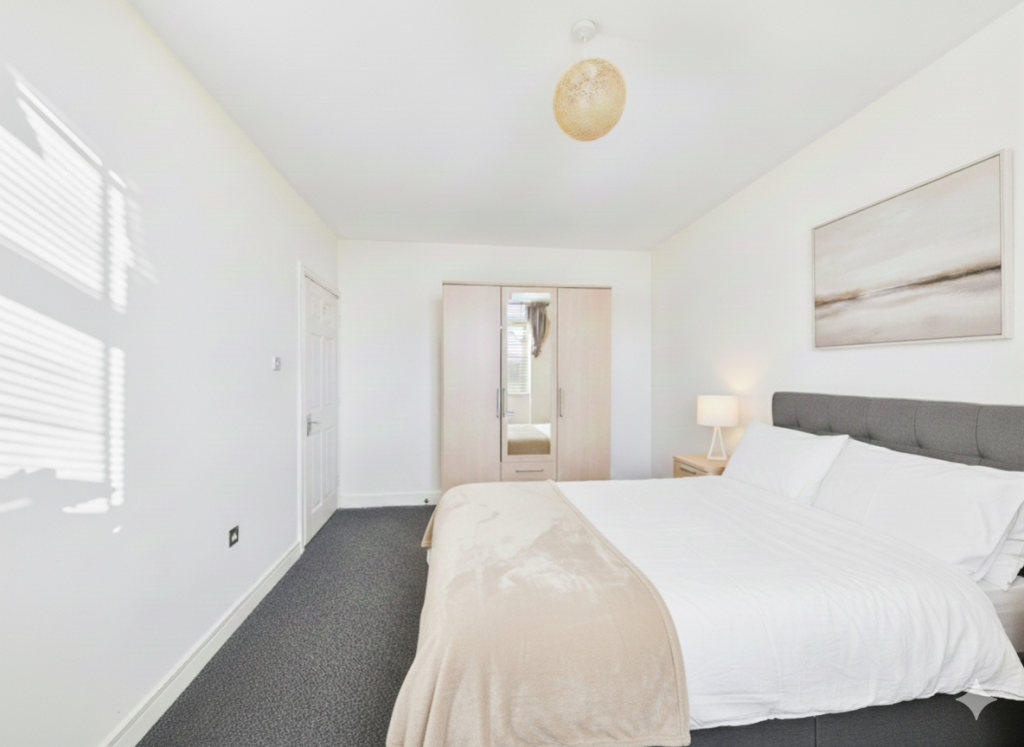 Staged Photo - How Bedroom Could Look with Furnitu