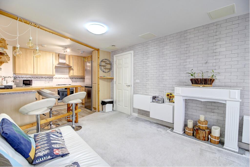 Lounge and kitchen area