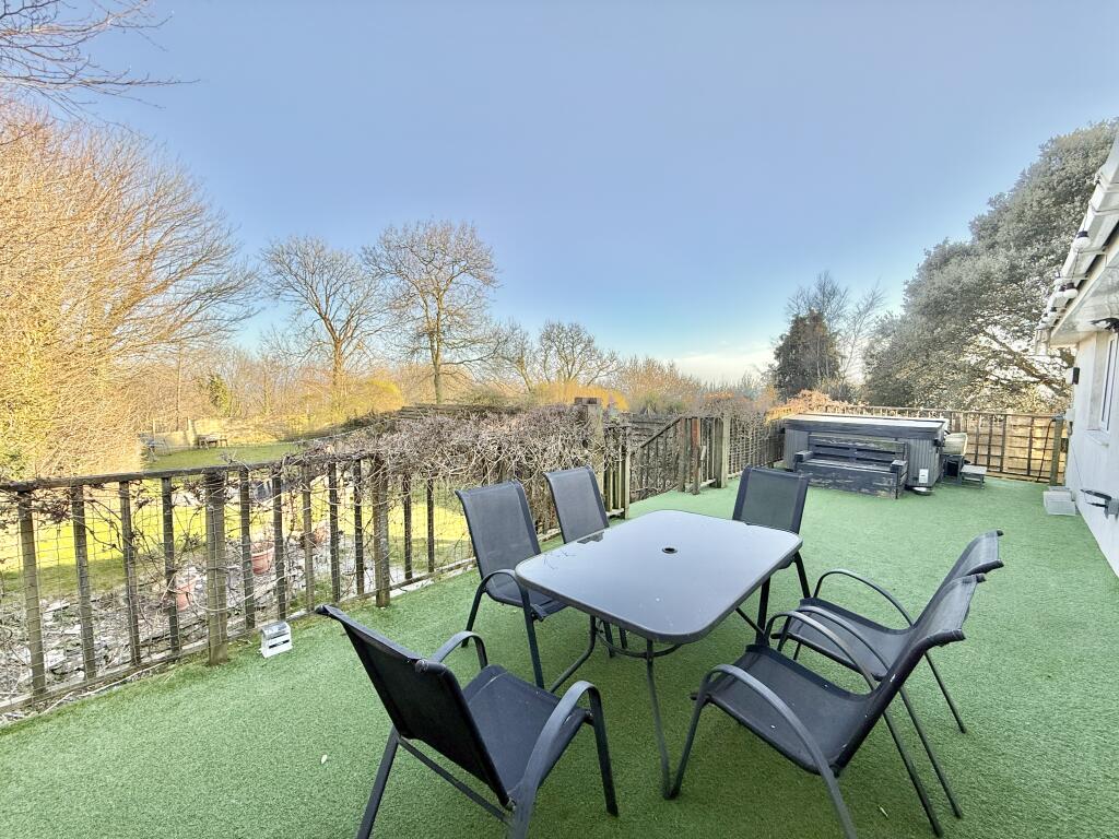 Raised Deck with Hot Tub