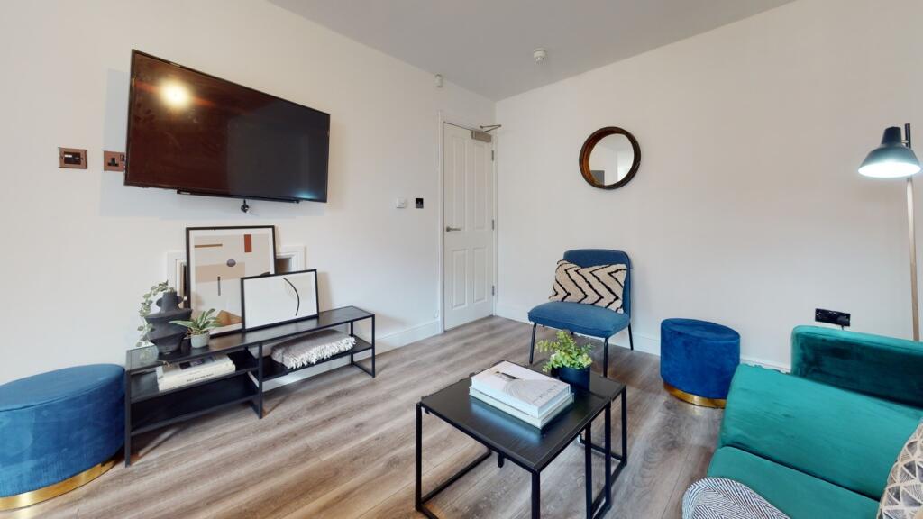 A stylish and inviting large modern living room...