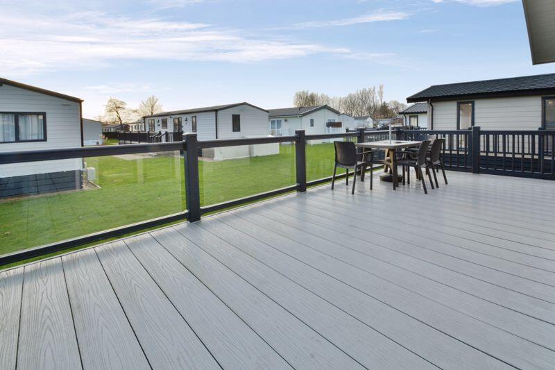 Southerly facing decking