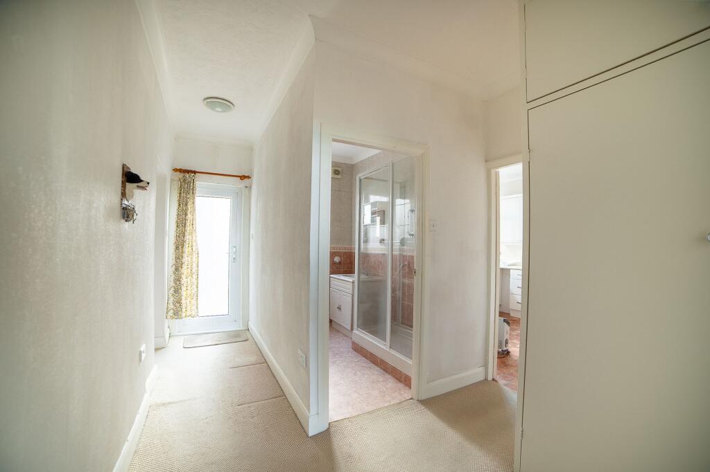 Hallway with storage