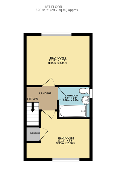Upstairs floor plan