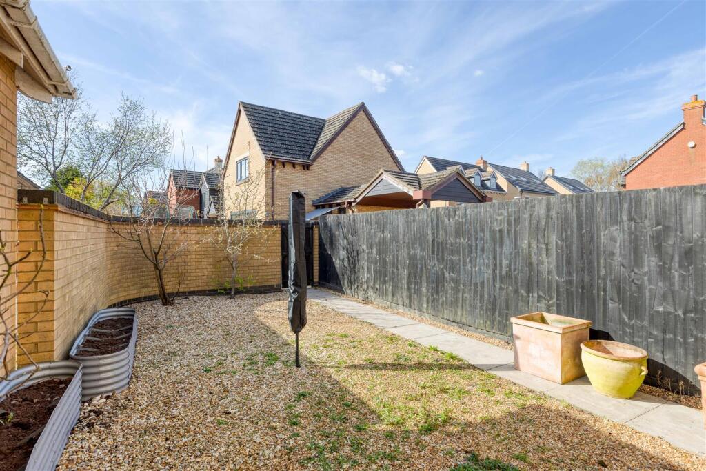 Rear West facing garden