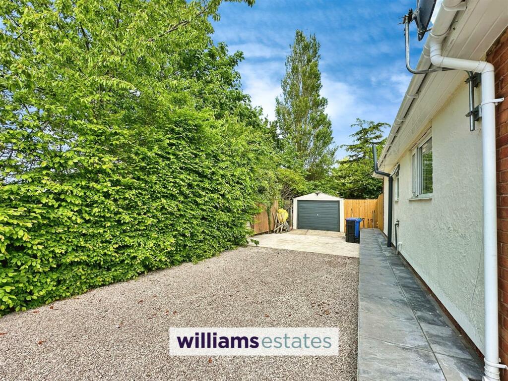 rear garage &amp; drive