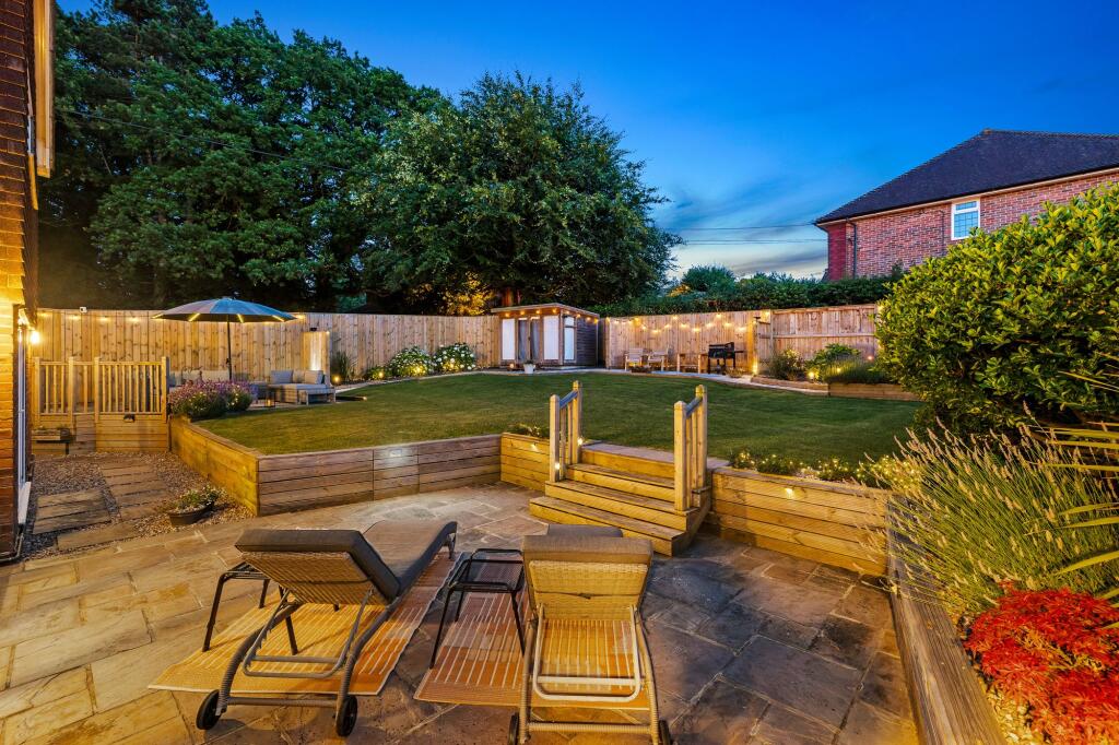 Twilight seating area