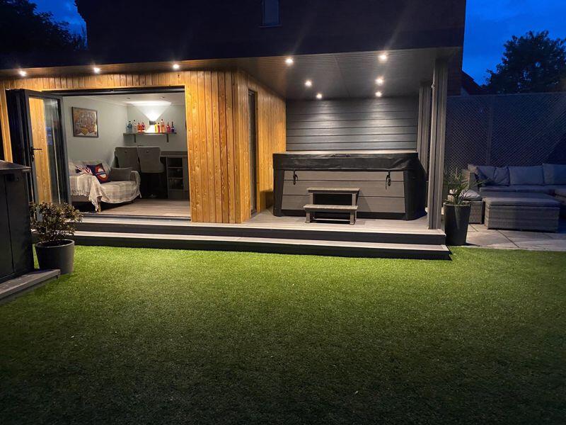 Garden &amp; Garden Room Of An Evening