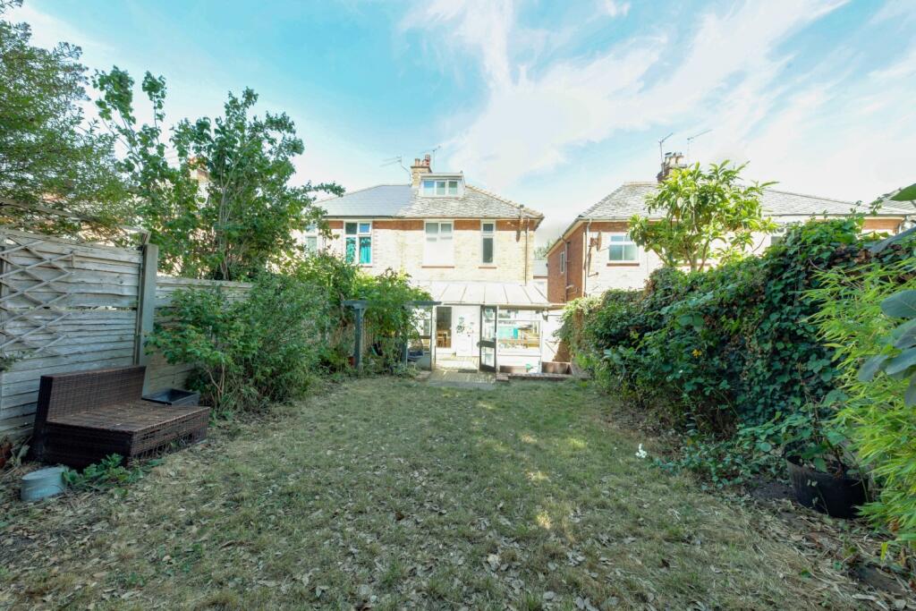 View of garden and rear of house