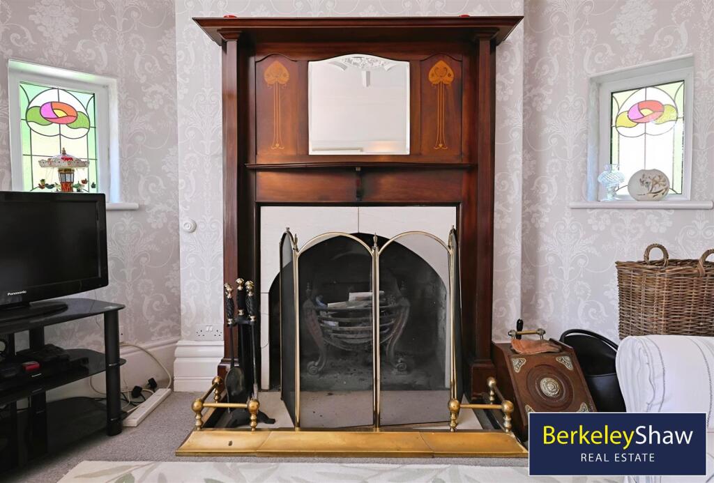 Dining room fireplace