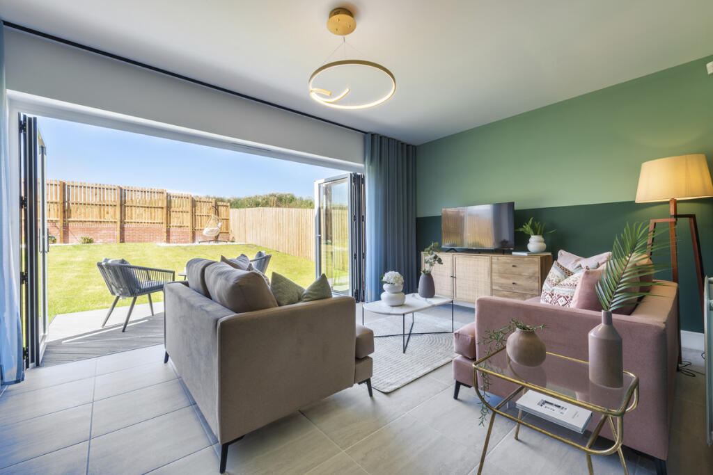 Indicative Living Room, Contemporary Modern Decoration