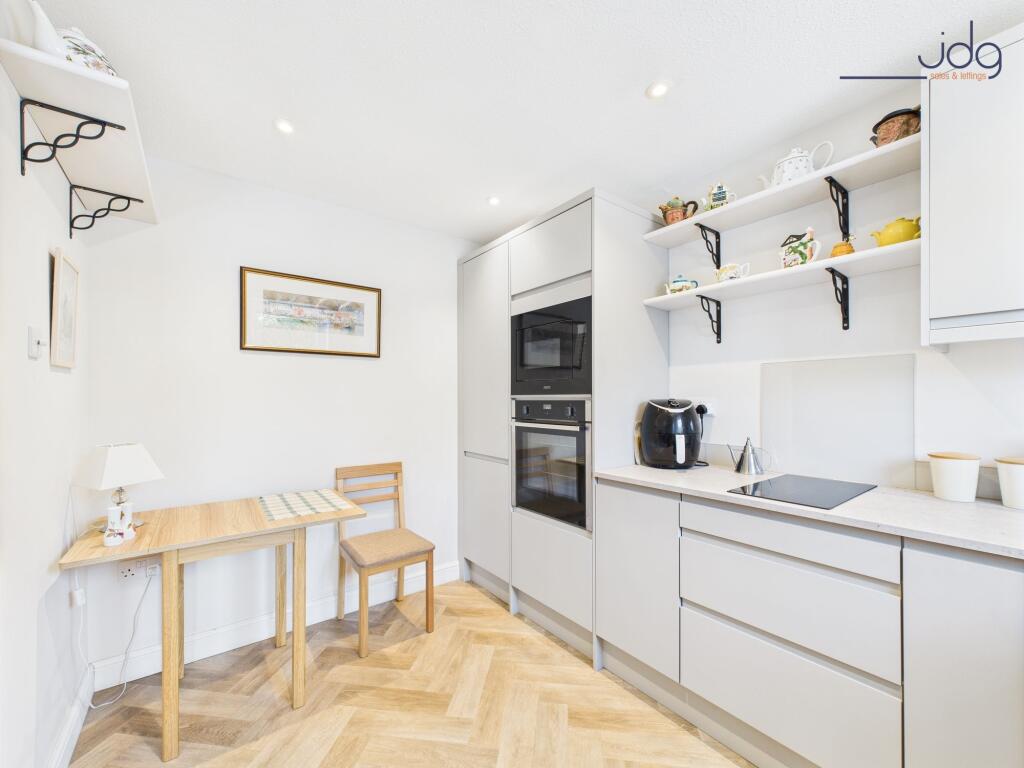 Kitchen with space for dining