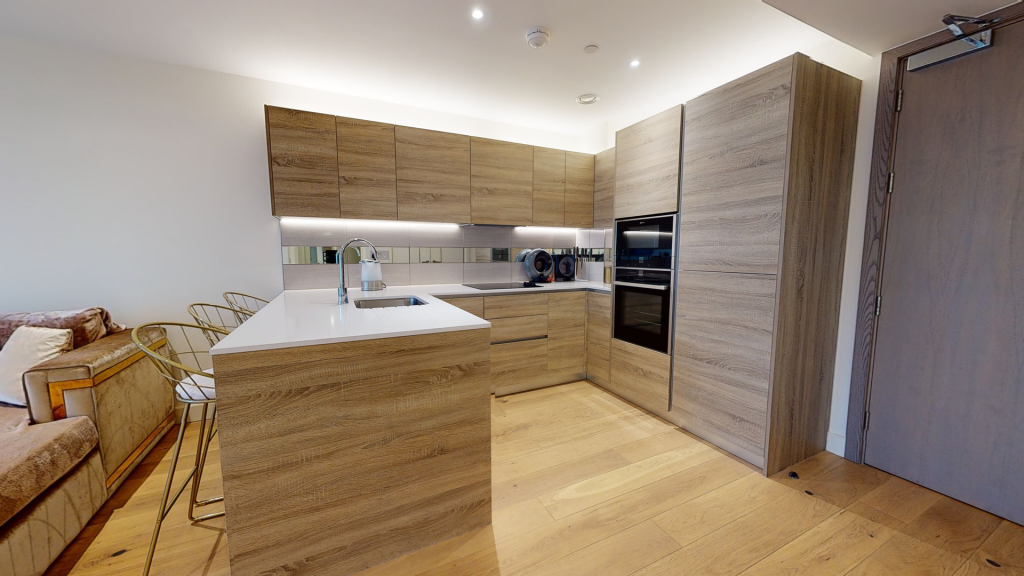 Open plan reception/kitchen one