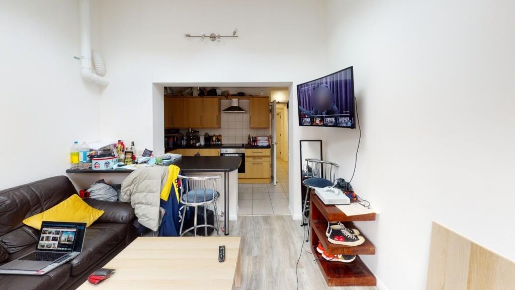 A cozy living room featuring modern decor with ...
