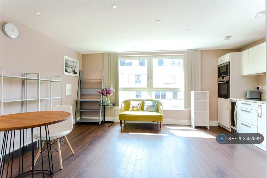 Living Room With Open Plan Kitchen