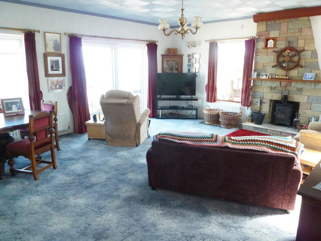 Fireplace with stove