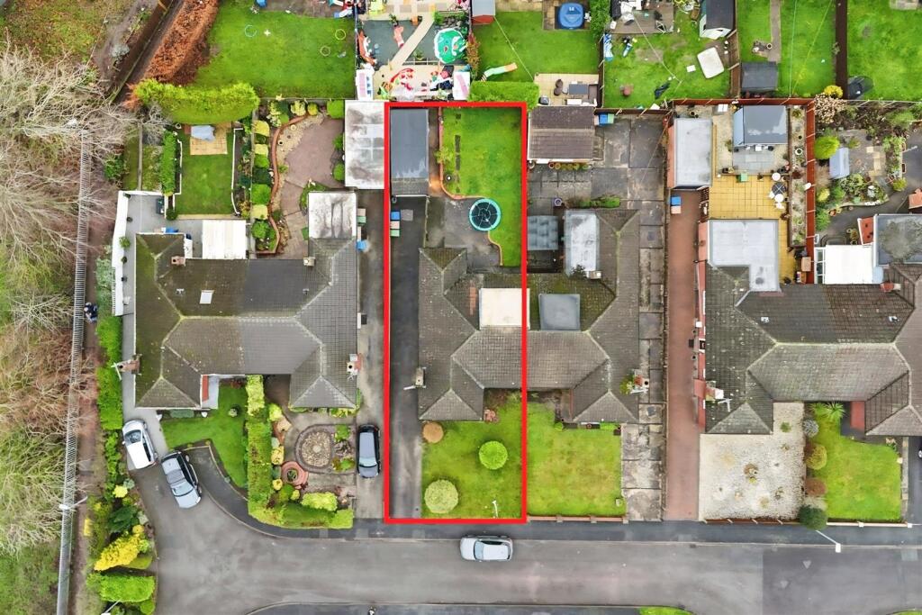 Aerial view of the property