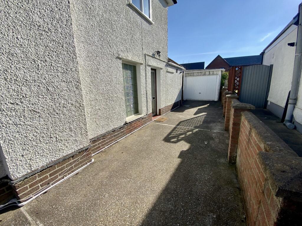 Driveway and garage