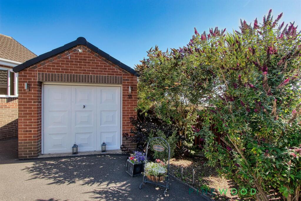 front garden and garage