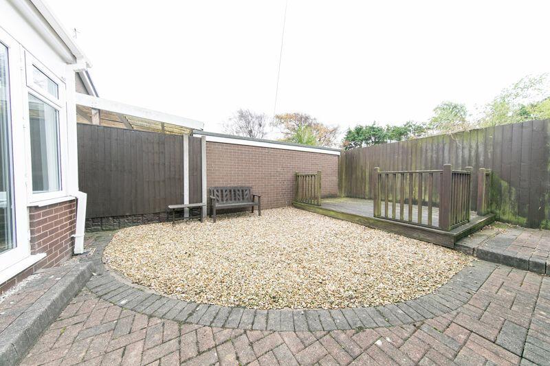 Private low maintenance garden