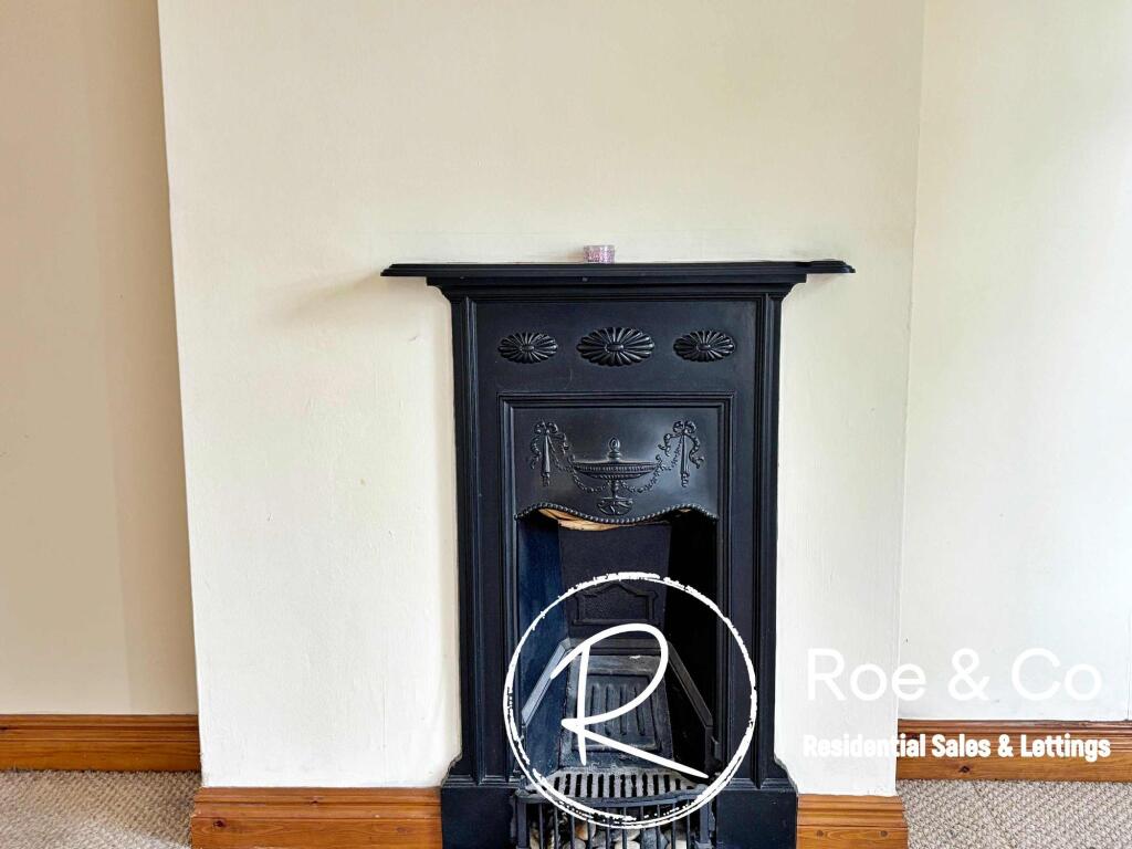 Bedroom one fireplace