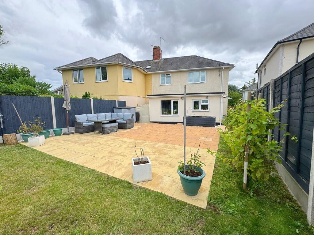 Rear garden patio
