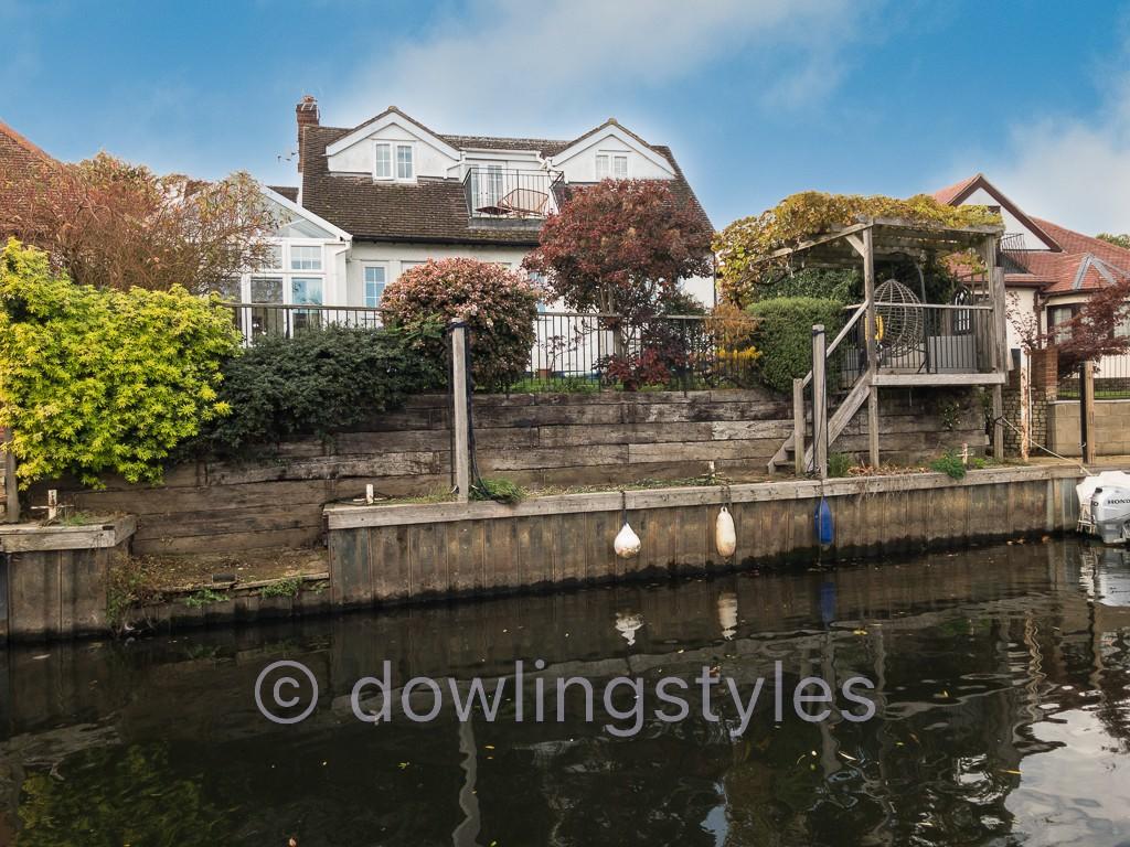 Riverside decking.