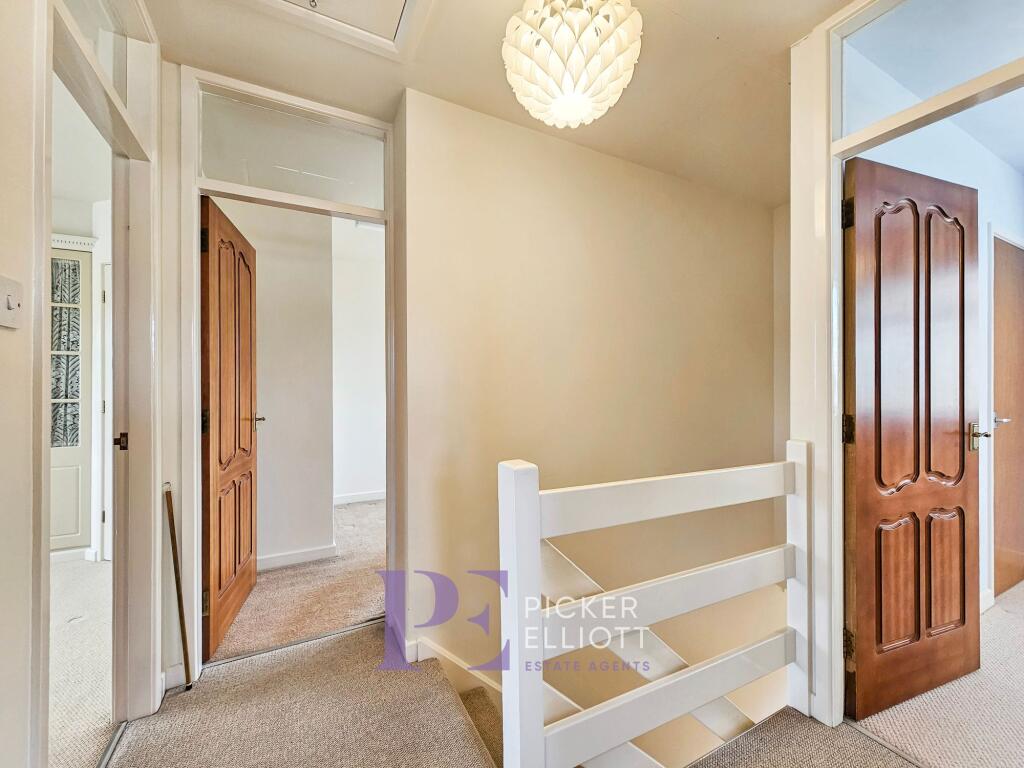 Stairs to landing