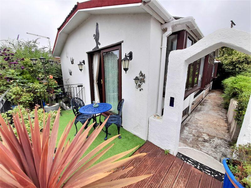 Arch to Walkway with Outside Tap