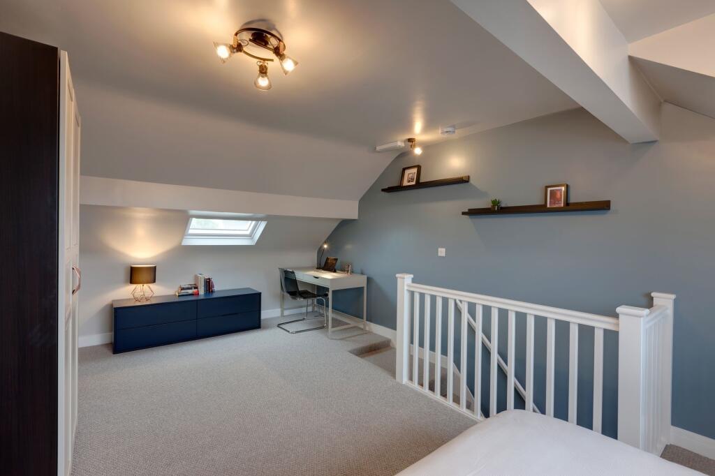 Bright and airy living space with modern decor,...