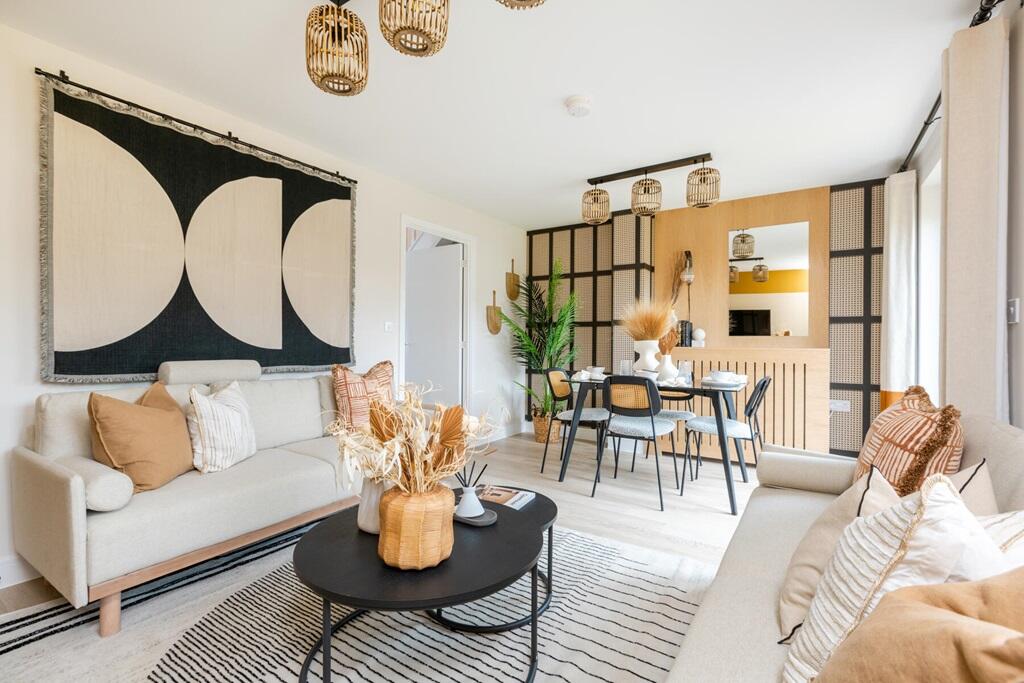 The open plan living &amp; dining room is perfect for entertaining