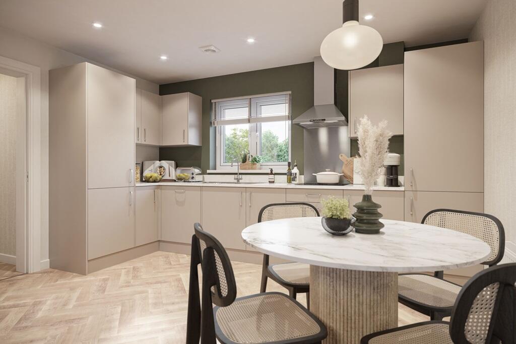 Easy to clean kitchen area