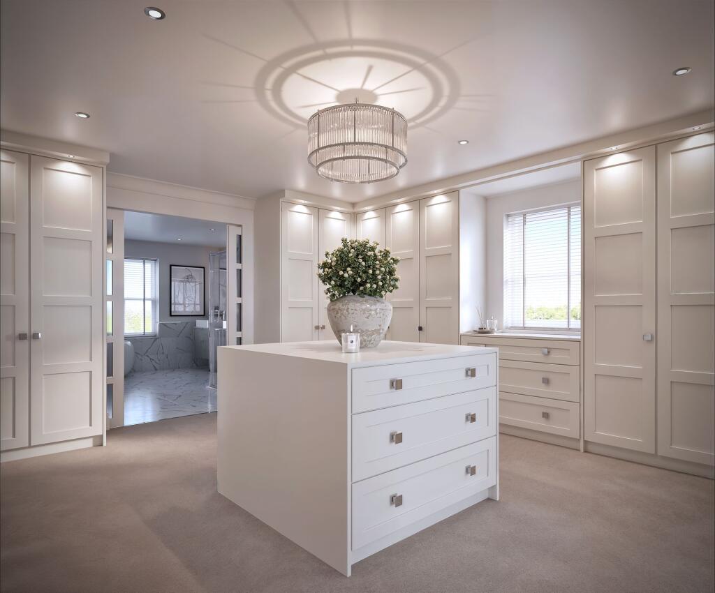 Large master dressing room