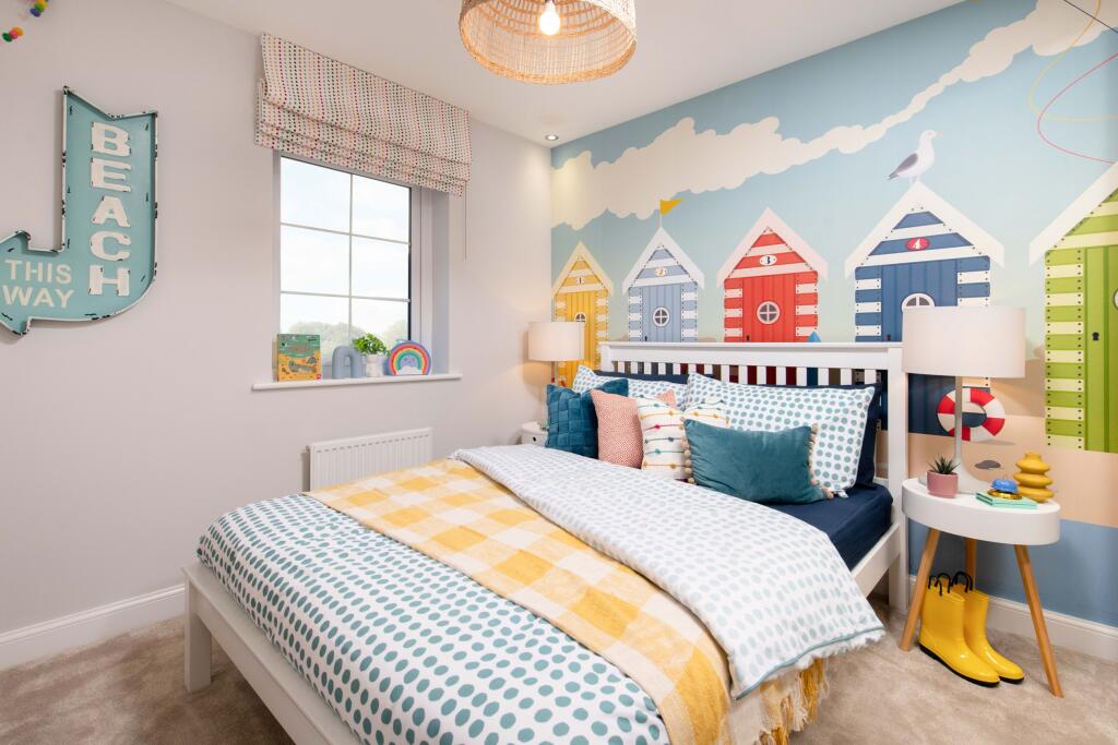 Internal view of a bedroom in a Radleigh house type