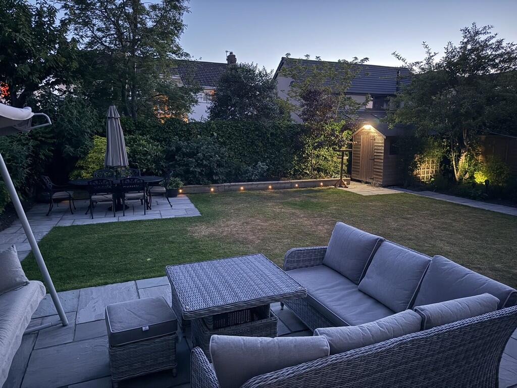 Garden in the eve...