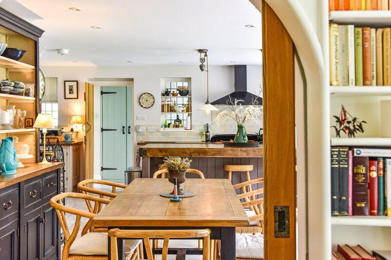 View of Dining room/kitchen from sitt...