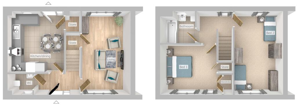 2 Bed Floors Plot 3 to 5 - Johnstone Close.jpg
