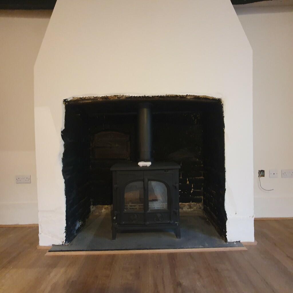 wood burner dining 