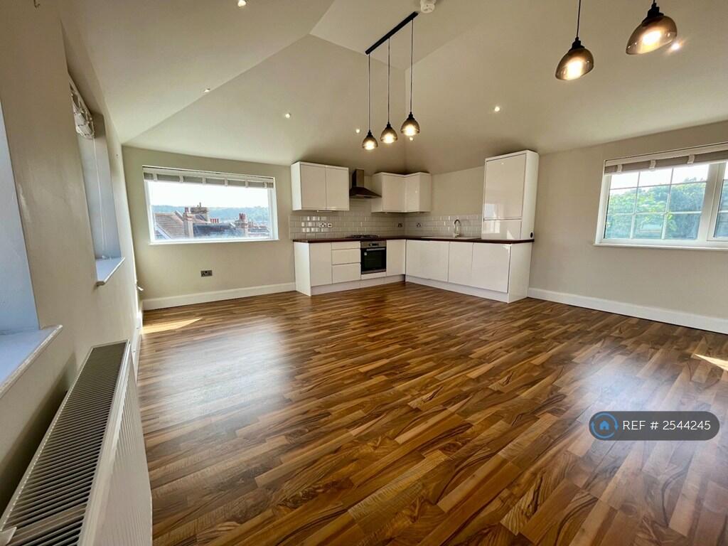 Wide-Angle Of Kitchen-Living Room