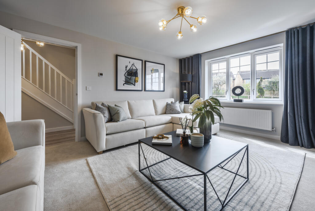 Indicative Living Room, Contemporary Modern Decoration