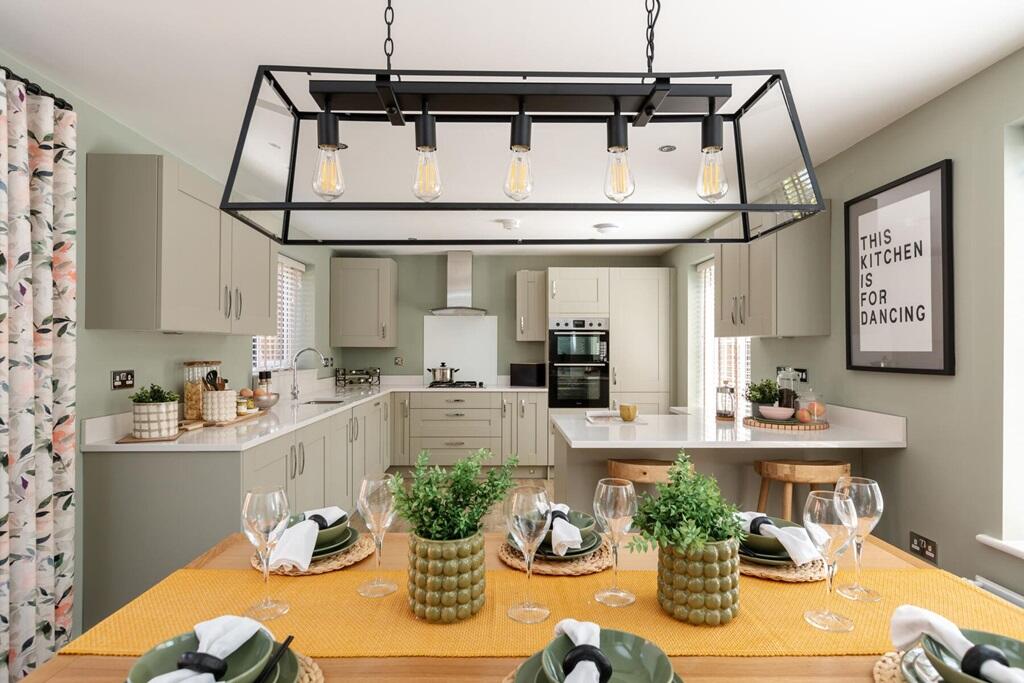 The kitchen/breakfast area is the hub of this family home