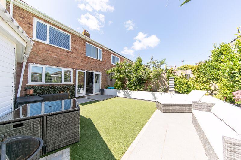 Neatly landscaped private garden