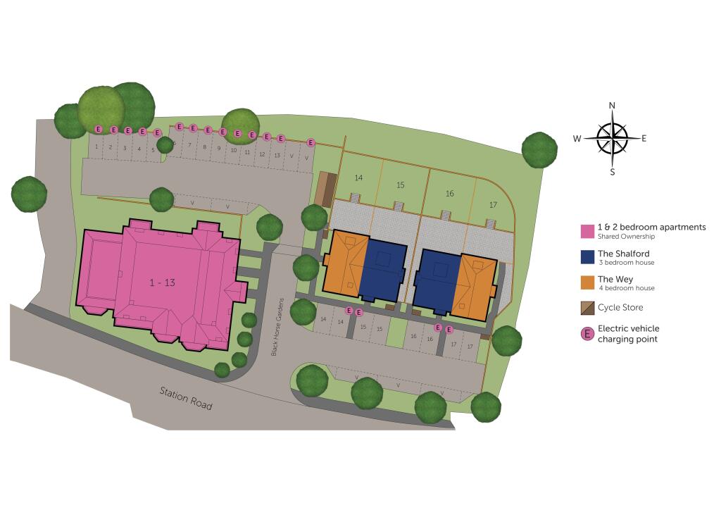 Tillingbourne Gardens Site Plan