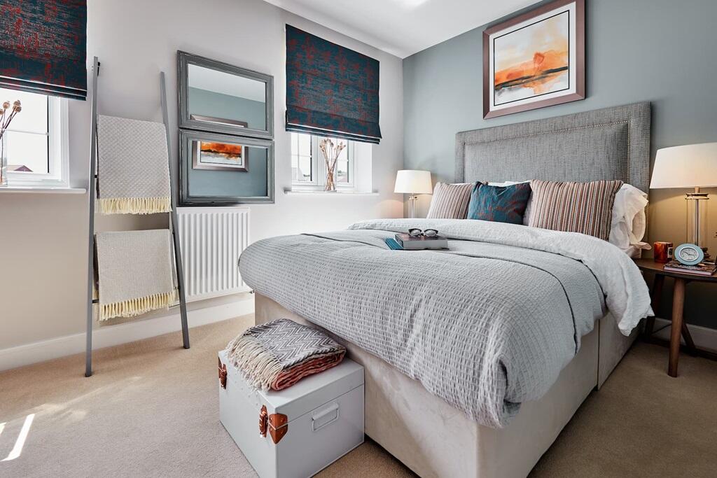 Bedroom 2 overlooks the front garden