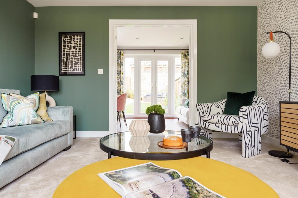 Large, open plan living room