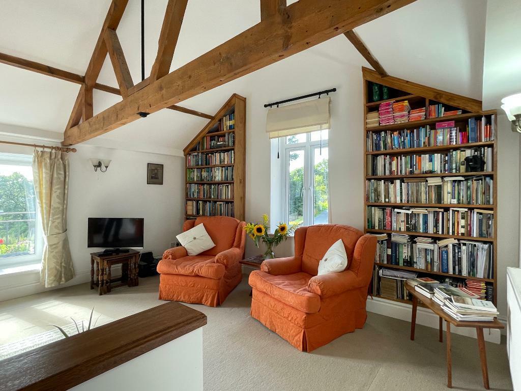 Quiet sitting area with views