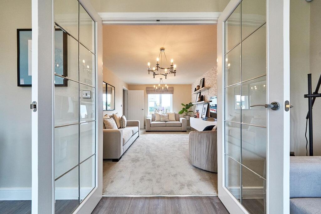 Open up the double doors to create more space for entertaining