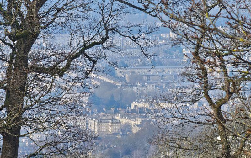 Views towards the city