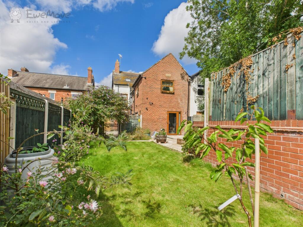 Rear garden Looking back