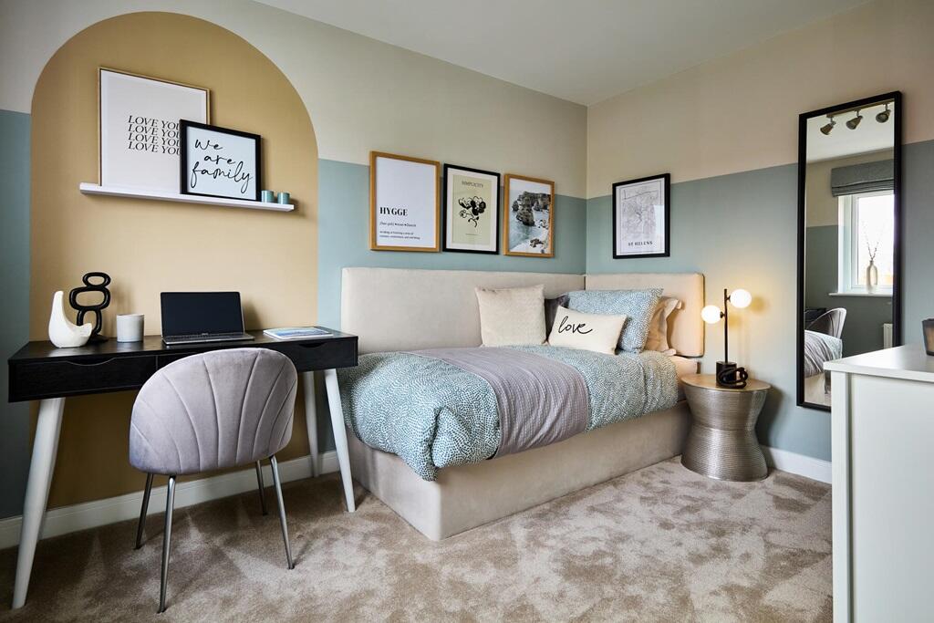 Bedroom 3 makes an ideal home office or child's bedroom