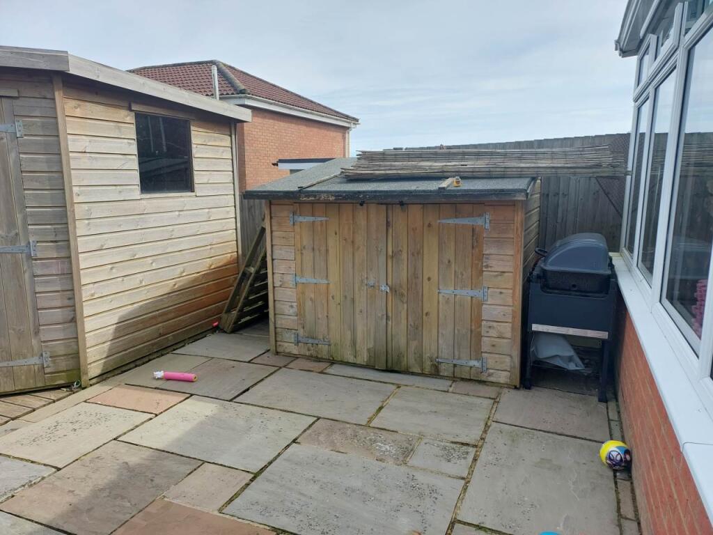 Rear garden - storag